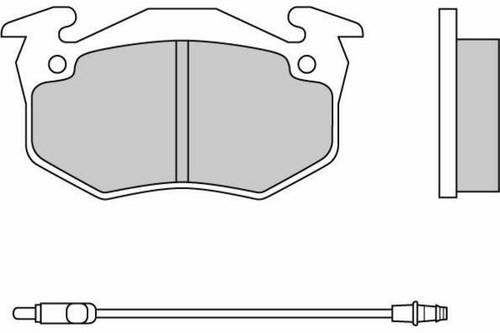 Branded brake pad - branded, front