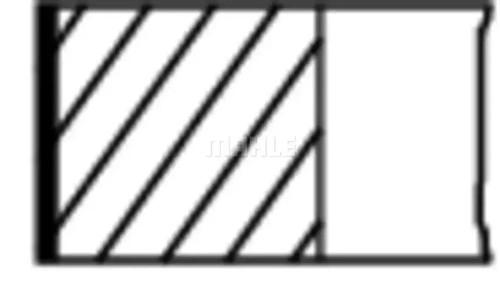 Piston ring set 039 - 79, n0