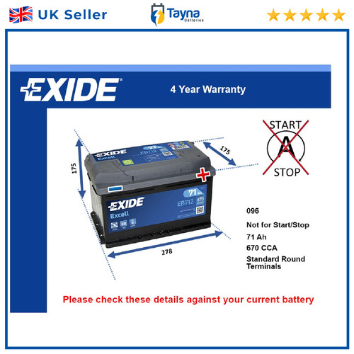 Battery fits peugeot 308 208 - fits,