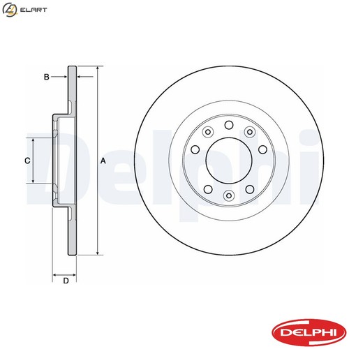 Brake disc bg4662c for - 2x,