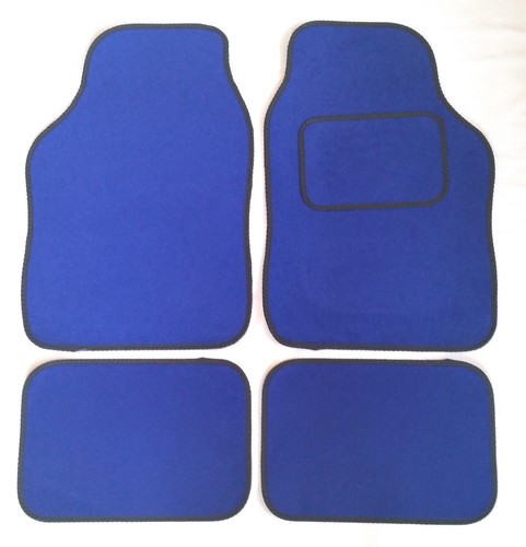 Blue car mats black trim - mats,