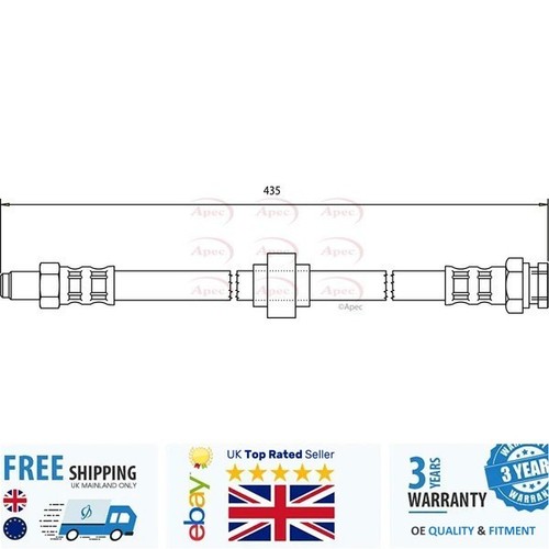 Brake hose hos3125 for - hose,