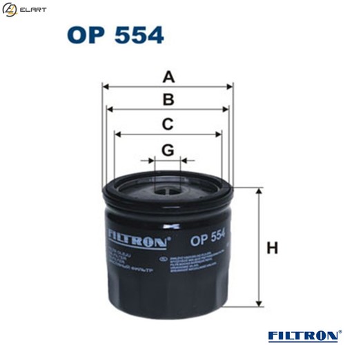 Oil filter 554 - filter, peugeot