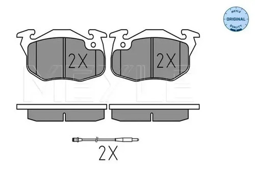 Brake pads front axle 025 - front, 209