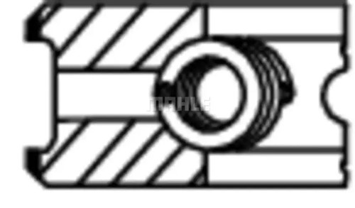Piston ring set 039 - , n0