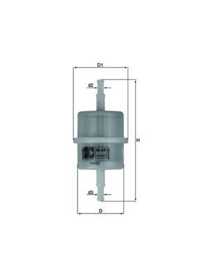 Mahle kl63of fuel filter - fuel, fits