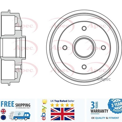 Brake drum drm9109 for peugeot - drum,