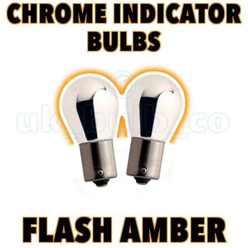 Chrome indicator bulbs - 2x,