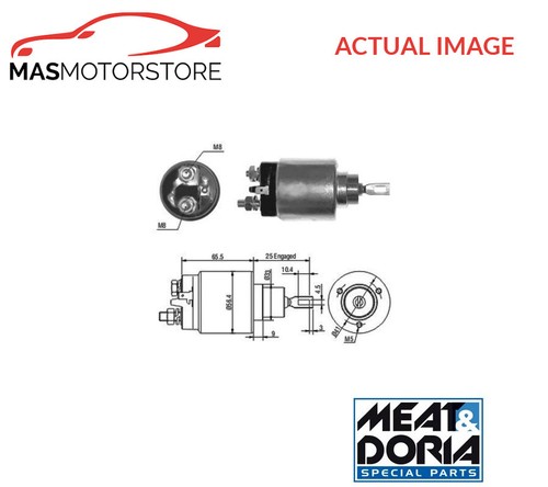 Starter solenoid switch meat - starter, &