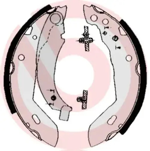 Brake shoes 518 brembo - shoes, 68