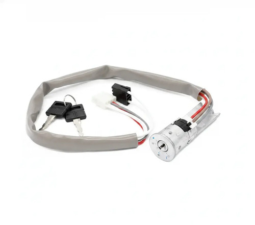 Steering lock with key