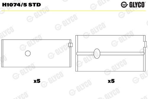Glyco h1074 std crankshaft - glyco,