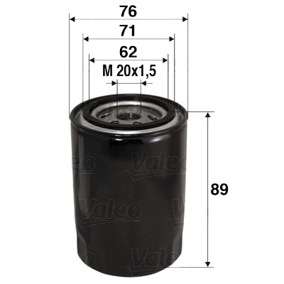 Valeo 586000 oil filter - 586000-oe,