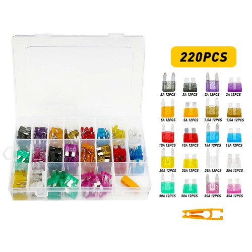 220pcs car blade fuse kit - car,