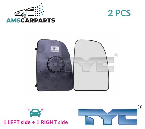 Rear view mirror glass - rear, pair