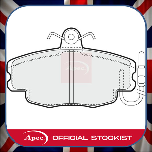 Peugeot front brake pads - front,