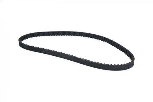 Timing belt with rounded - , tooth