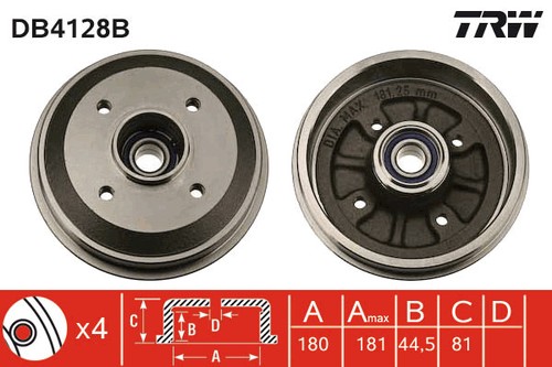 Brake drum for peugeot - for,