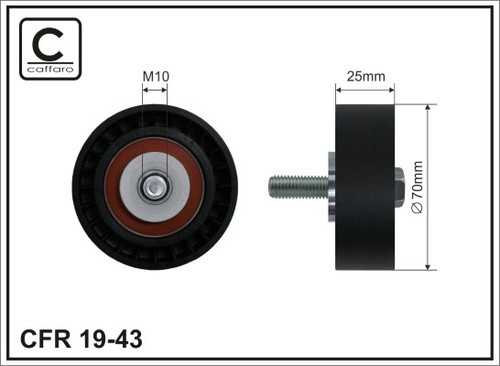 Caffaro deflection guide - 19-43, deflection/guide