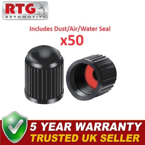 50x tyre valve dust caps - tyre, with