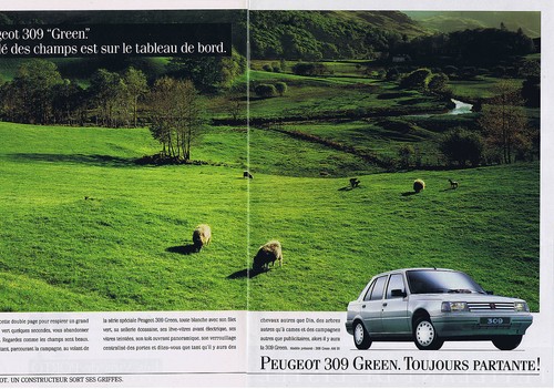 Advertising 105 1990 - 1990, peugeot