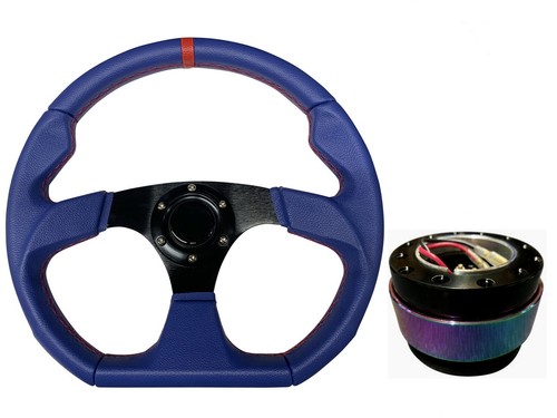 Blue aftermarket steering - blue, d1