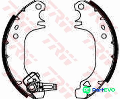 Trw brake shoe set gs8322 - trw,